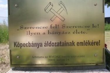 A bányaszerencsétlenségek áldozataira emlékeztek