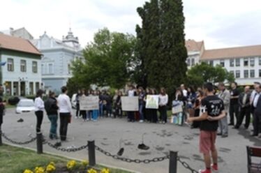 A Gábor Áron téren gyülekeztek