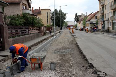 Munkálatok a Gödri Ferenc utcában. Albert Levente felvétele