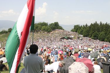 Búcsú Csíksomlyón. Albert Levente archív felvétele