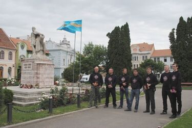 A székely zászlót kitűző vármegyések                          A szerző archív felvétele