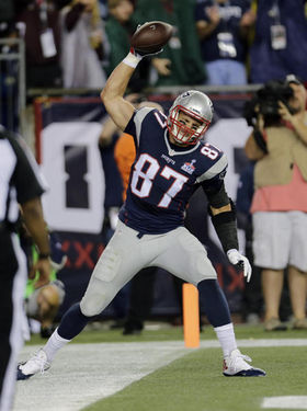 Rob Gronkowski, a New England Patriots játékosa 