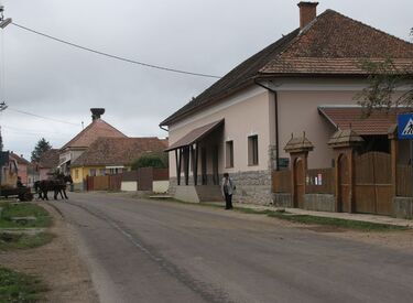 Olasztelek főutcája. A szerző felvételei