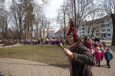 Gyermeksereg az Erzsébet parkban. Fotó: Barabás Zsolt