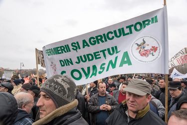 Bukaresti tüntetés. Fotó: Vargyasi Levente