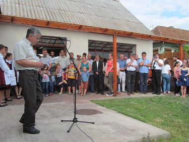 Nagy György kovácsműhelyének avatóján. FOTÓ: Demeter Zoltán/FACEBOOK