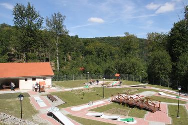 A sugásfürdői minigolfpálya. Albert Levente archív felvétele