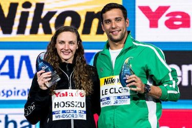 A rövidpályás világbajnokság két legjobbja, azaz Hosszú Katinka és Chad Le Clos