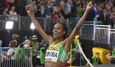 Genzebe Dibaba. Fotó: AFP