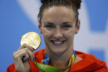 Hosszú Katinka három aranyat és egy ezüstöt nyert a riói olimpián. Fotó: EPA