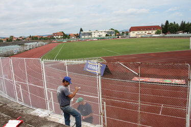 Újítják fel a sepsiszentgyörgyi stadiont. Albert Levente felvétele