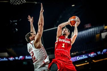 Alekszej Sved 27 pontot dobott a horvátok ellen. Fotó: FIBA