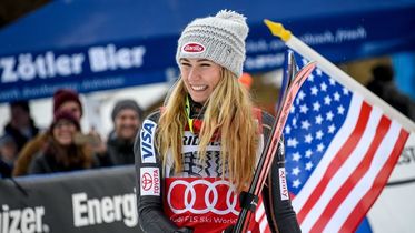 Mikaela Shiffrin. Fotó: EPA-Daniel Kopatsch