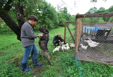 Éltes Enikő és Klárik László az Ezerjófű tanyán. Mózes László felvételei