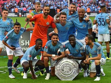 A Manchester City nyerte az angol Szuperkupát. Fotó AFP