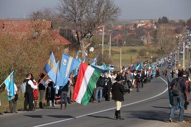 A székelyek nagy menetelése. Fotó: Albert Levente