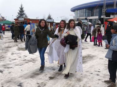 A tavalyi mesevárosban. A szerző archív felvétele