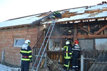 Tűz Bodzafordulón. Fotó: Kovászna Megyei Sürgősségi Felügyelőség