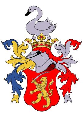 Albert családi címer (készítette dr. Szekeres Attila heraldikus)