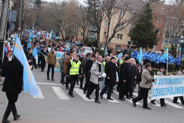 Felvonulás tavaly a székely szabadság napján. Fotó: Hecser László 