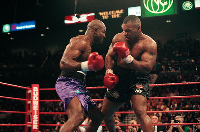 Holyfield és Tyson 1996-os párharca. Fotó: iconicimages.net