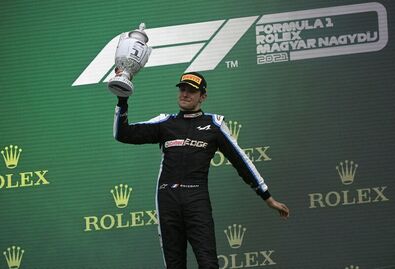 Esteban Ocon. Fotó: MTI / Balogh Zoltán