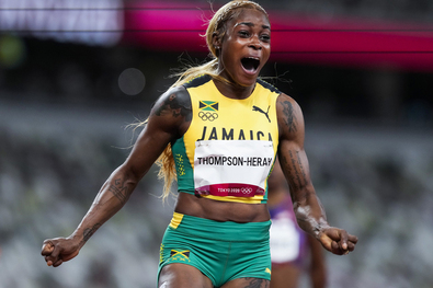 Elaine Thompson-Herah. Fotó: olympics.com