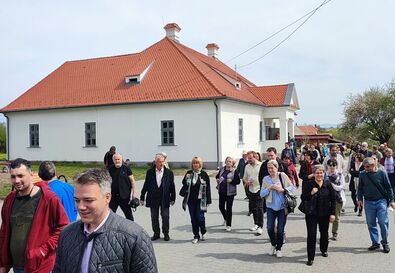 Az első állomás a Farkas–Konnáth-kúria volt. Fotó: Bartos Lóránt