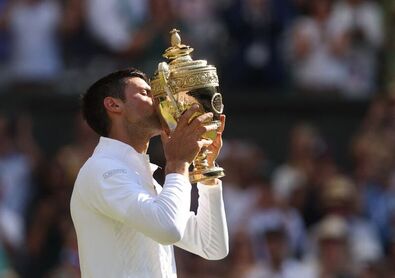 Djokovic hetedszer győzött Wimbledonban. Fotó: Reuters