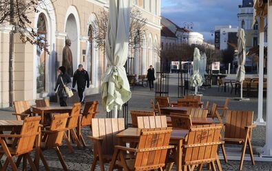 Sepsiszentgyörgyön is alkalmazkodtak a vendéglátók az új előírásokhoz. A szerző felvétele