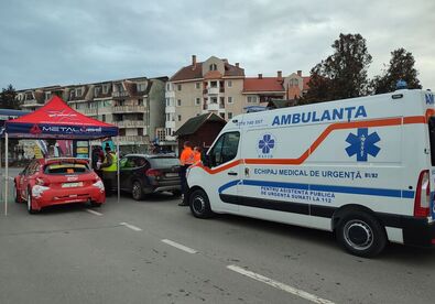 A Dávid Mentőszolgálat a kovásznai autóversenyen