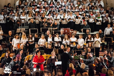 A Carmina Burana bemutatója 2018-ban, szólista Sebestyén-Lázár Enikő. Fotó: Codra Botond