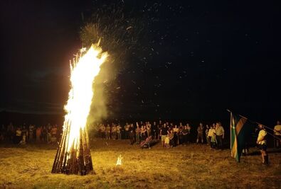 Őrtűz Árkoson. A szerző felvétele