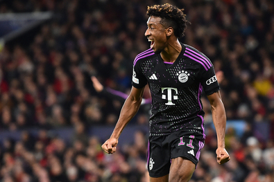 Kingsley Coman szerezte a Manchester United elleni győztes gólt. Fotó: Facebook / UEFA Champions League