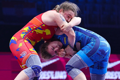 Cătălina Axente tavaly a zágrábi Európa-bajnokságot bronzéremmel zárta. Fotó: United World Wrestling