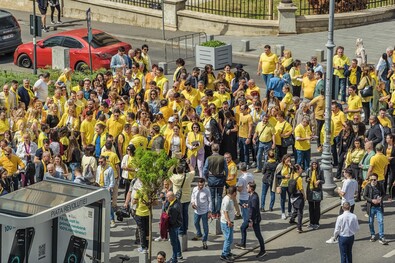 Kampányrendezvény a Nemzeti Liberális Pártnál. Fotó: Facebook / PNL