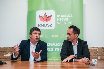 Kulcsár-Terza József és Csoma Botond. Fotó: Facebook / Csoma Botond