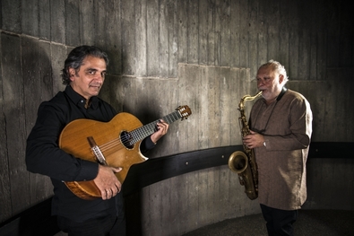 Snétberger Ferenc és Tony Lakatos. Fotó: Sepsi Jazz & Blues Fesztivál