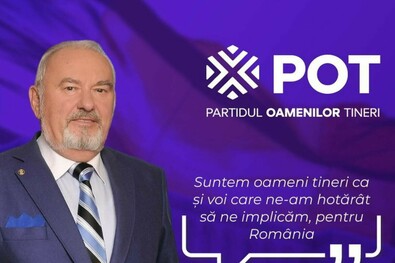 Választási plakát Marian Rizeával. Fotó: Facebook / POT