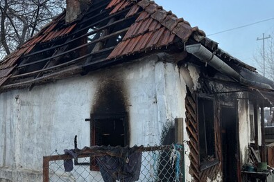 A csomakőrösi ház. Fotó: Kovászna megyei katasztrófavédelmi felügyelőség